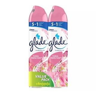 Glade เกลดสเปรย์ แพคคู่ - Floral Perfection ขนาด 320 มล.