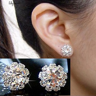 👍💎สร้อยข้อมือ Earring จาก Shining  สตรี ต่างหูติดหู ต่างหู cz ต่างหูตุ้มหู