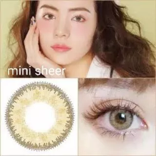 💖 Kitty kawaii ๑ mini Sheer สายตา -00 ถึง -1000 brown gray Contactlens บิ๊กอาย คอนแทคเลนส์ ราคาถูก แถมตลับฟรี.
