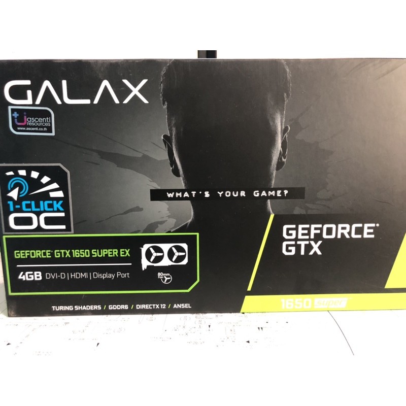 GeForce® GTX 1650 Super เป็นสินค้าใหม่เเกะกล่อง ไม่มีการใช้งานมาก่อน
