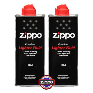 Zippo น้ำมันซิปโป๋ ขนาด 4 ออนซ์ (125 ml.) จำนวน 2 กระป๋อง  2 cans of Zippo fluid