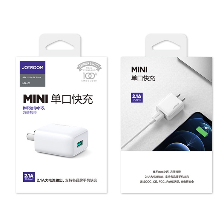 JOYROOM L-1A101 หัวชาร์จ 1 ช่อง USB output 2.1A #6