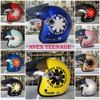 หมวกกันน็อค AVEX สไตล์วินเทจ รุ่น TEENAGE ขนาดเบอร์ L ( วัดรอบศร๊ษะได้57-59 Cm.)