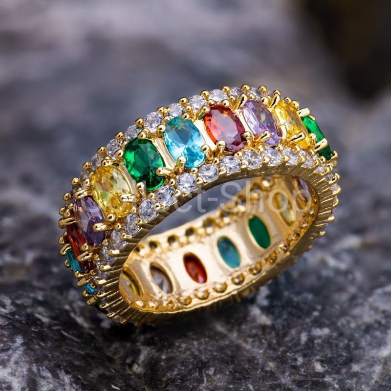 Collect-Shop แหวนพลอย แหวนนพก้า แหวนเพชร ทอง18k นำพาโชคลาภ เงินทอง