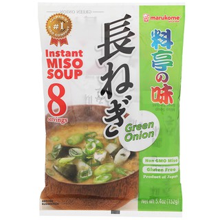 มารุโคเมะซุปเต้าเจี้ยวบดผสมต้นหอมกึ่งสำเร็จรูป 152กรัม Marukome Minced Onion Soup with Onion Instant Onion 152g