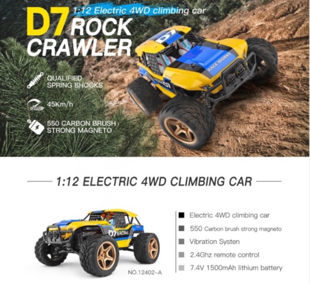 Fy wltoys 12402-a 4WD 1/12 2.4 gh รุ่นความเร็วสูง 45 กิโลเมตร - รูปที่ 6