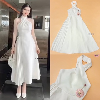 Dress เดรสยาวคล้องคอ