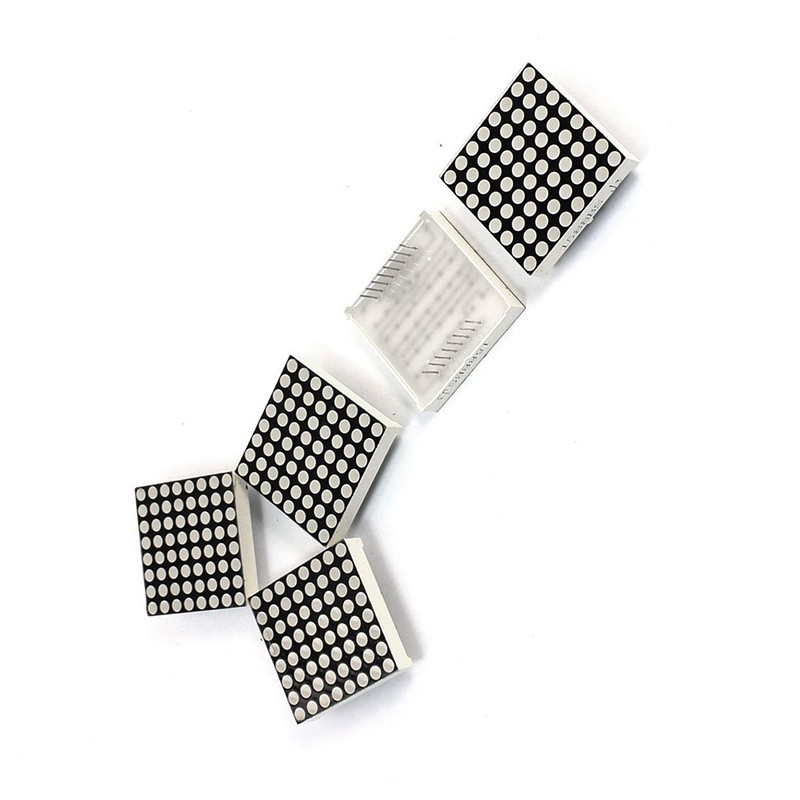 5 8x8 . Dot Matrix Common Anode โมดูลหน้าจอแสดงผล Led สีแดง 1588 Bs ...