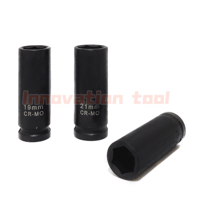 ลูกบล็อกลม ถอดล้อเเม็ก บล็อกขันล้อ รถยนต์ ขนาด1/2 (4หุน) 17-19-21mm