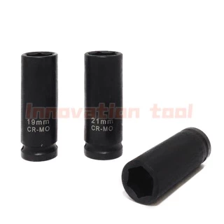 ลูกบล็อกลม ถอดล้อเเม็ก บล็อกขันล้อ รถยนต์ ขนาด1/2 (4หุน) 17-19-21mm