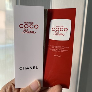 ของแท้ พร้อมส่ง !!! TESTER LIPSTICK CHANEL ROUGE COCO BLOOM 0.03 G. #140 ALIVE