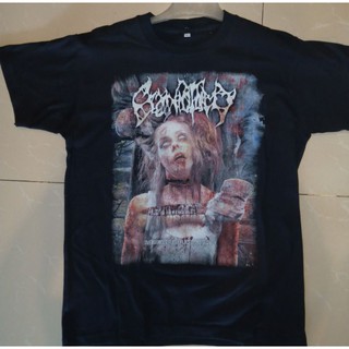 T-shirt  เสื้อยืด พิมพ์ลายวง Craniotomy Brutal Death Metal สําหรับผู้ชายS-5XL