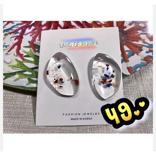 🌈พร้อมส่ง💙ต่างหูแนวๆ มินิมอล 😎