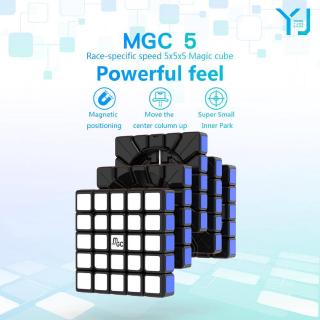 ใหม่ YJ MGC สติกเกอร์ลูกบาศก์แม่เหล็ก YJ MGC M 5x5x5 5x5 สีดํา สําหรับเด็ก