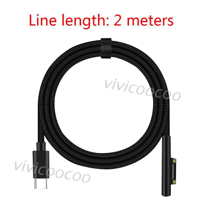 Type C Power Supply Adapter 15V3A PD Fast Charging Cable for Surface  3 4 5 6