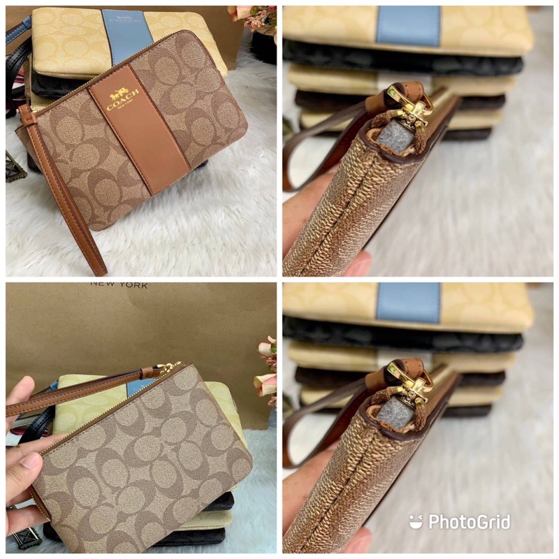 COACH 58035 CORNER ZIP WRISTLET