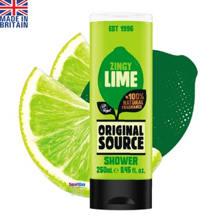 ORIGINAL SOURCE SHOWER Zingy Lime 250ml. ผลิตภัณฑ์ทำความสะอาดผิวกายสูตรพรีเมี่ยม