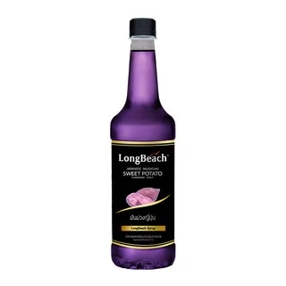 ลองบีชไซรัปมันม่วง ขนาด 740 มล. LongBeach Japanese Sweet Potato Syrup size 740 ml.