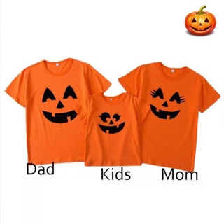 ฮาโลวีนครอบครัวฟักทอง UNISEX ความงามเสื้อยืด TSHIRT Halloween เสื้อยืด ฮาโลวีน ชุดฮาโลวีน ชุดฮาโลวีนเด็ก