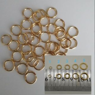 ห่วงกลมสแตนเลส อะไหล่สร้อย แพค 6 ชิ้น