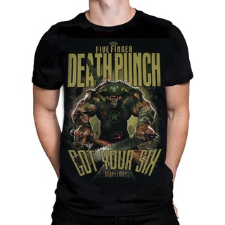 ขายดี!ขายดี เสื้อยืดลําลอง แขนสั้น พิมพ์ลายอัลบั้ม Five Finger Death Punch FFDP SGT Major KNkkdf54IFapke56S-5XL