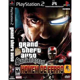 แผ่นเกมส์ps2 GTA ironman PS2 Mod SAN เกมเพล2 แผ่นplay2 Grand Theft Auto San Andreas ps2