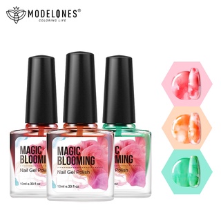 มีของพร้อมส่ง Modelones ยาทาเล็บยูวีเจลลายดอกไม้ Modelones Magic Blossoming 10มล.