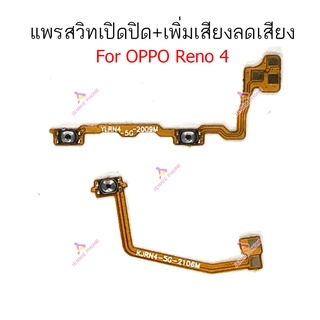 แพรสวิต OPPO Reno4 4G 5G แพรสวิตเพิ่มเสียงลดเสียง OPPO Reno4 4G 5G แพรสวิตปิดเปิด OPPO Reno4 4G 5G