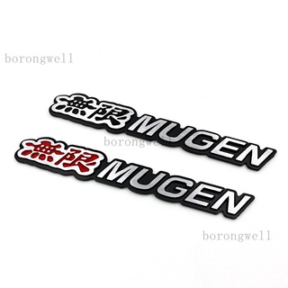 สติกเกอร์โลโก้อลูมิเนียม Mugen 3 มิติ สําหรับ HONDA