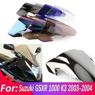 กระจกกันลมพลาสติก ABS อุปกรณ์เสริม สําหรับรถจักรยานยนต์ SUZUKI GSXR GSX-R 1000 GSXR1000 GSX-R1000 K3 K4 2003-2004