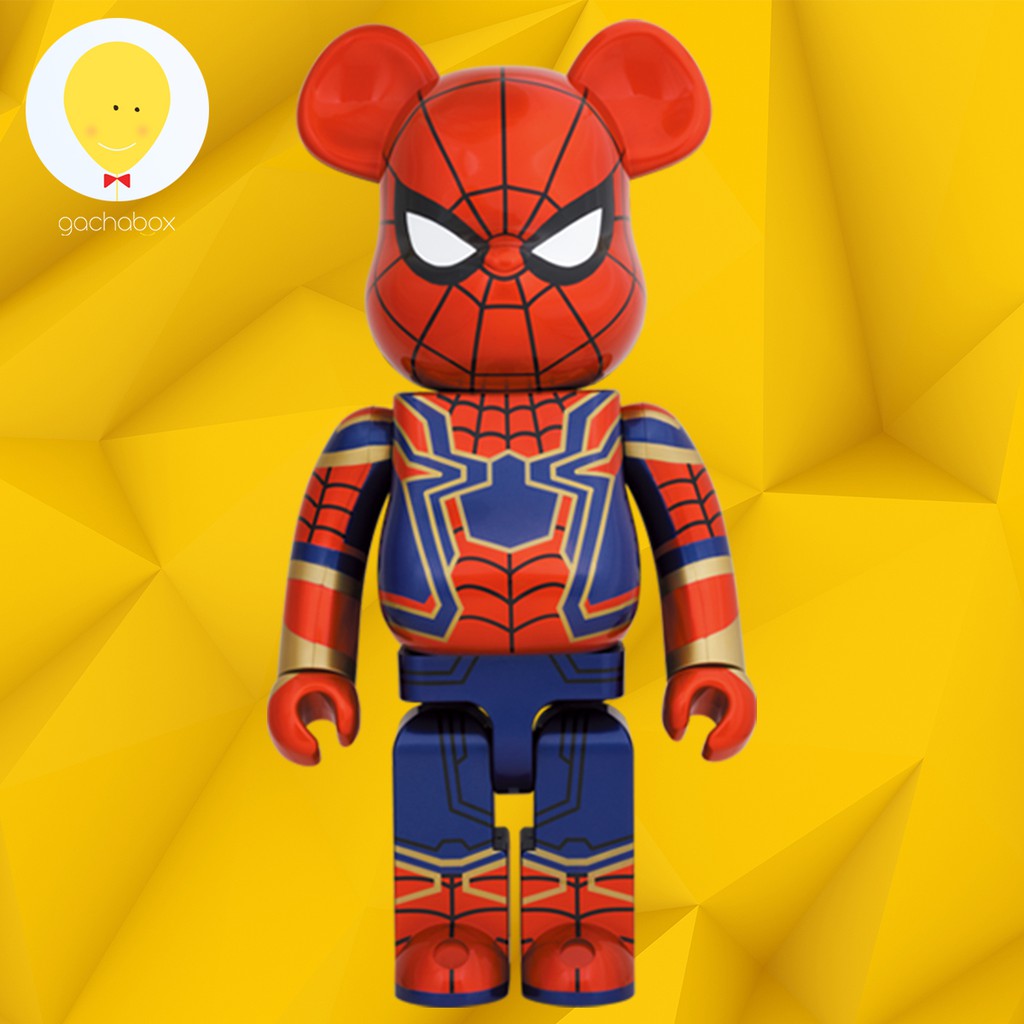 gachabox Bearbrick Iron Spiderman 1000% แบร์บริค พร้อมส่ง ของแท้ Be@rbrick ฟิกเกอร์