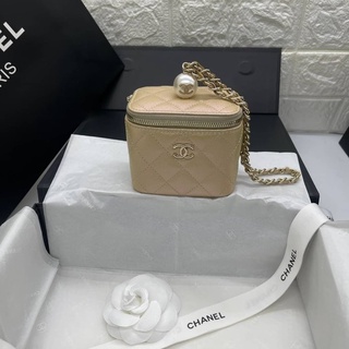 Chanel mini vanity box original Size 10 cm  boxset