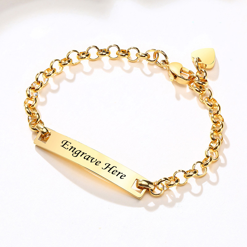 Vnox สร้อยข้อมือสแตนเลสแกะสลักรูปหัวใจสีโรสโกลด์สีเงินสําหรับผู้หญิง