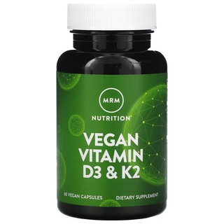 พร้อมส่ง!!! MRM, Vegan Vitamin D3 &amp; K2, 60 Vegan Capsules