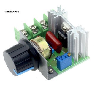 Wtϟ2000w AC 50-220V 25A PWM เครื่องควบคุมแรงดันไฟฟ้า มอเตอร์ควบคุมความเร็ว ปรับได้