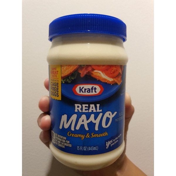 (พร้อมส่ง)คราฟท์ มายองเนส 🍟 kraft real mayo🍟 443 ml.