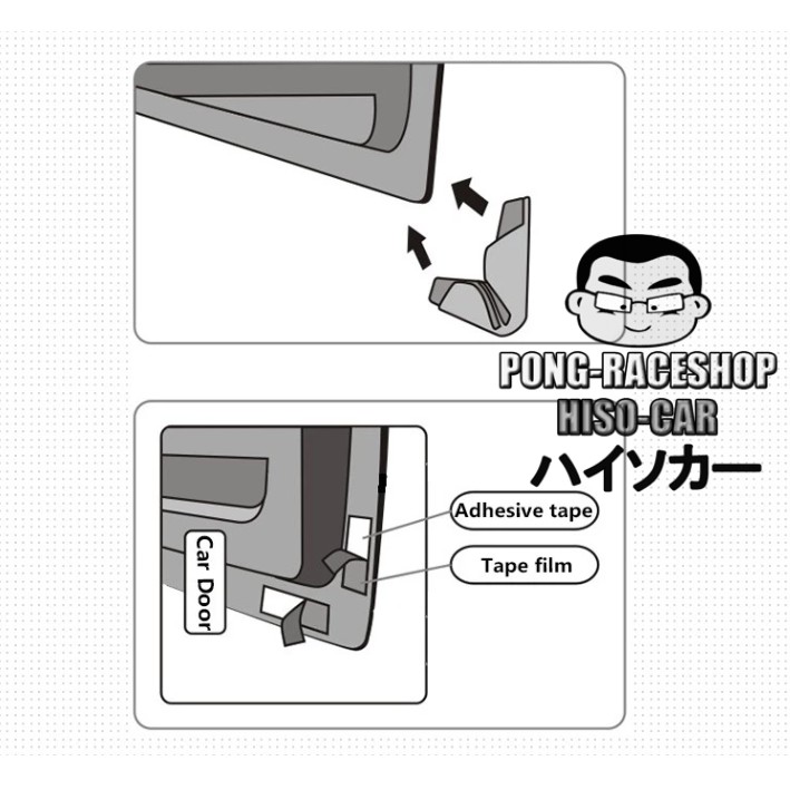 ส่งจากกรุงเทพ ยางกันกระแทกกันชน คิ้วกันกระแทก ขอบประตู Door Guard SET1 ราคา ถูกที่สุด ดีลบีเคเค แกลเลอรีภาพที่ 6