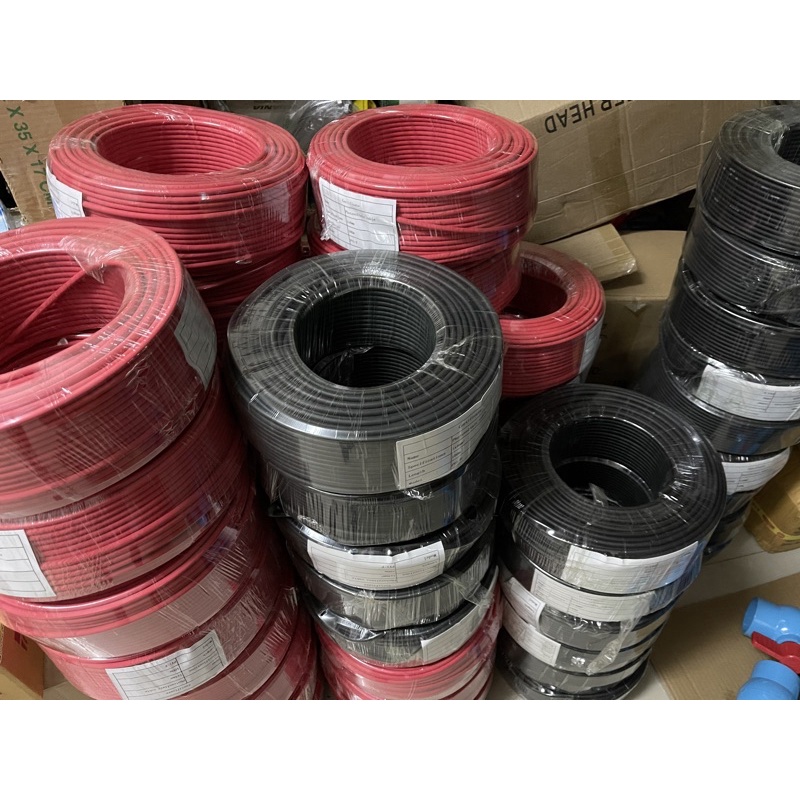 สายไฟโซล่าเซลล์ Solar Cable 1x4 sq mm  สายไฟฟ้าโซล่าเซลล์ แบ่งขายเป็นเมตร