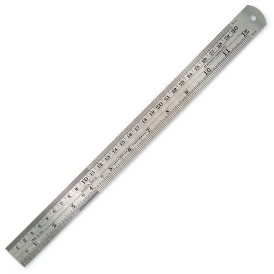 ไม้บรรทัดเหล็ก ขนาด 12″  ORCA