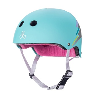 หมวกกันน็อค Triple 8 - Helmet Teal Hologram XS/S