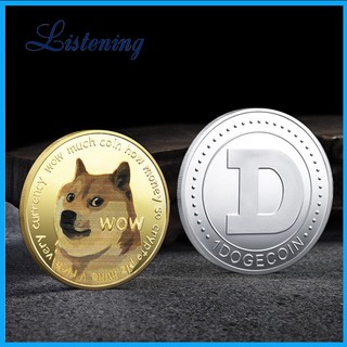 Dogecoin เหรียญ Bitcoin หมาชิบะ Doge ของสะสม จัดส่งพร้อมกรอบอะคริลิค สุดคุ้ม