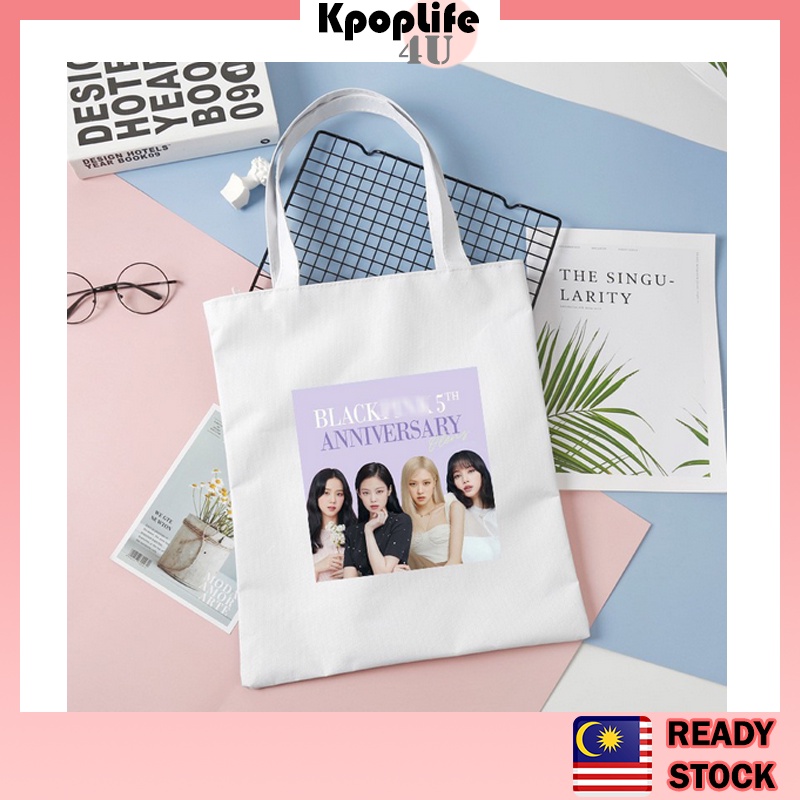 Kpop Girls Group Bl@ckpink สองครั้ง Itzy Tote กระเป๋ากระเป๋าถือ Tuition กระเป๋าแฟชั่นกระเป๋านักเรียน