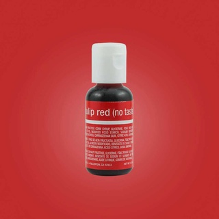 Chefmaster TULIP RED Liqua-Gel Food Coloring 20ml (5138)/0.7oz สีเจลผสมอาหาร สีแดงทิวลิป