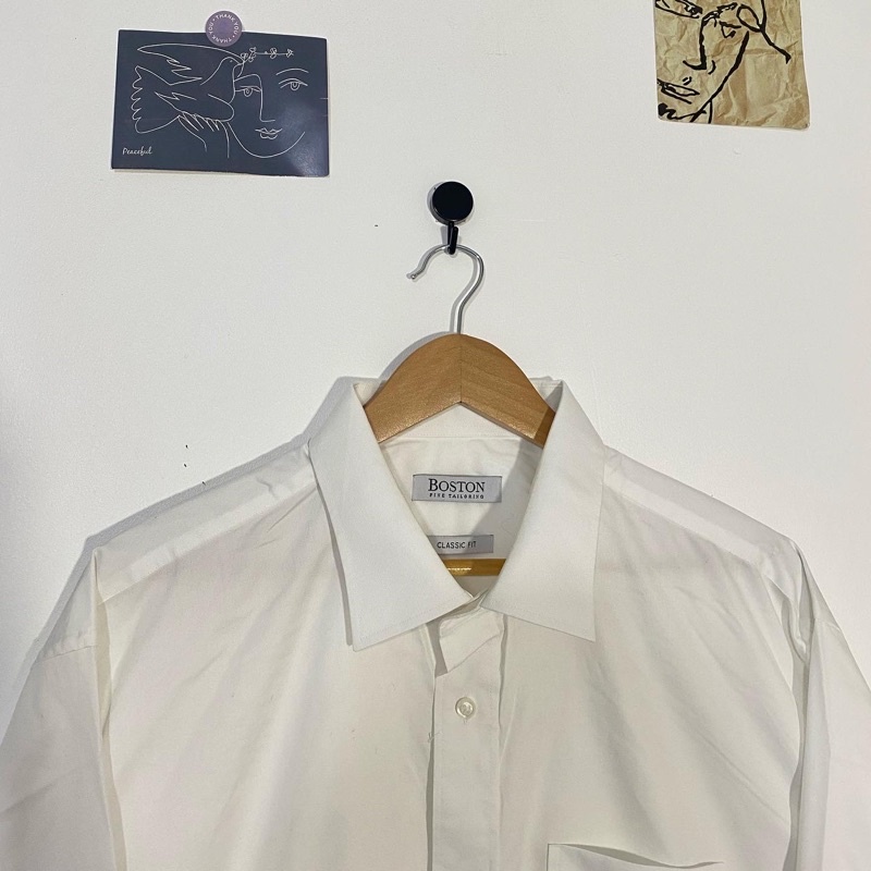 เสื้อเชิ้ตโอเวอร์ไซซ์ แขนยาว สีขาว งานผ้าดีมาก งานแบรนด์ทุกตัว พร้อมส่ง ราคา ถูกที่สุด ดีลบีเคเค แกลเลอรีภาพที่ 3