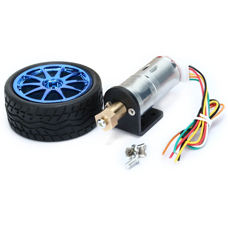 CHIHAI MOTOR GM25-370 DC Gear Motor 6V  Encoder Faulhaber 100/210/300RPM Encoder 