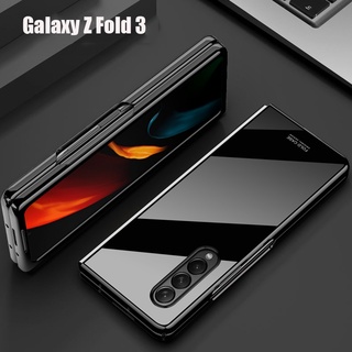 เคสโทรศัพท์เคลือบเงาหรูหราสําหรับ Samsung Galaxy Z Fold3 / Z Fold2 / Z Flip3 5G