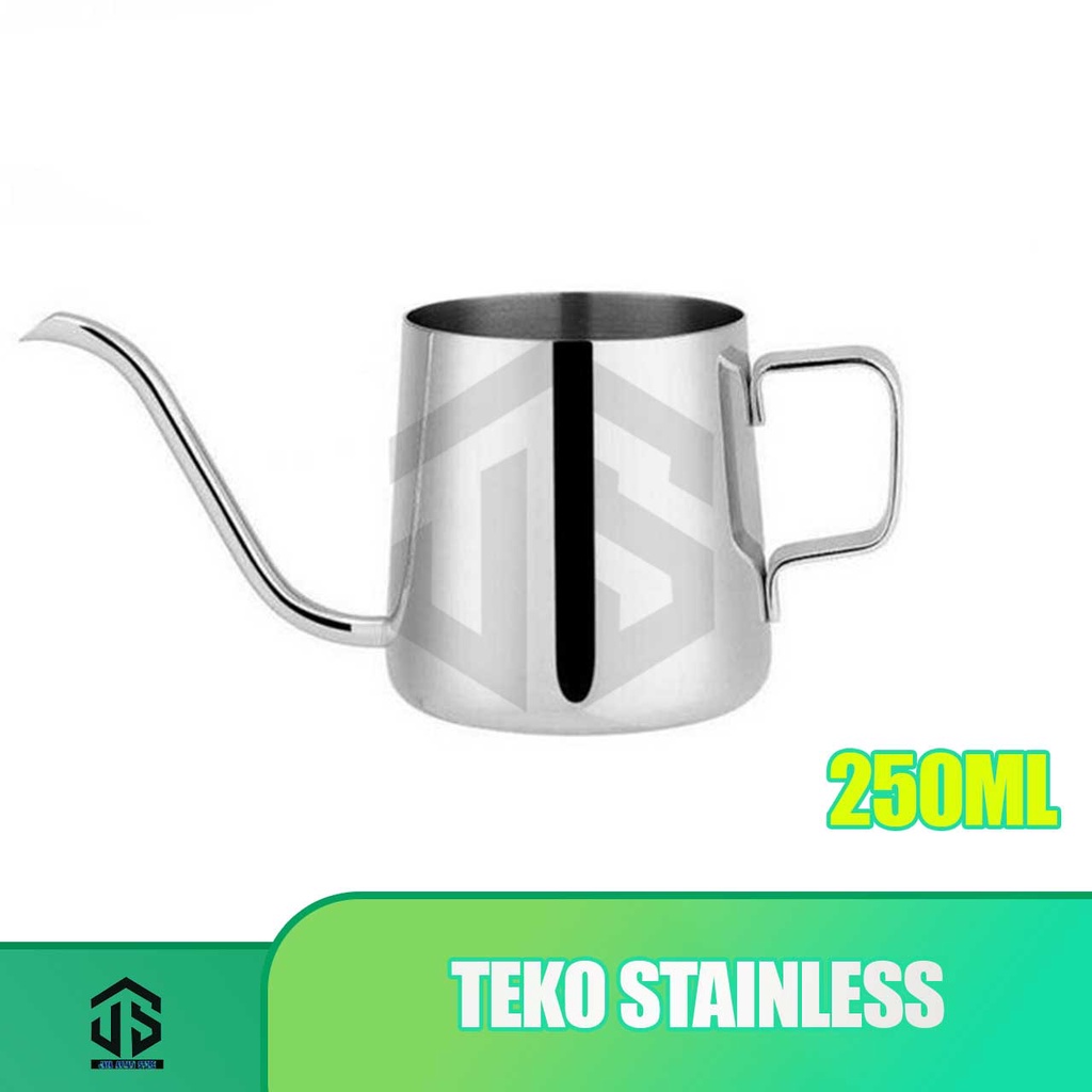 หยด KETTLE STAINLESS STEEL 250 กาน้ําชาชากาแฟ PICHER