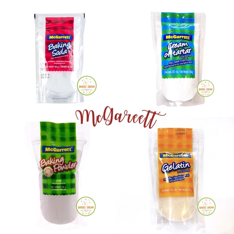ผงฟู เบคคกิ้งพาวเดอร์ เจลาติน ครีมออฟทาทาร์ (Baking Soda / Baking Powder / Gelatin / Cream of Tartar)

<p>“><center></p>
<h4></h4>
<p><p><font color=