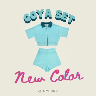 (inci.bkk) GOYA SET in Mint🌱 เซ็ทเสื้อซิปทูโทน+กางเกงknit