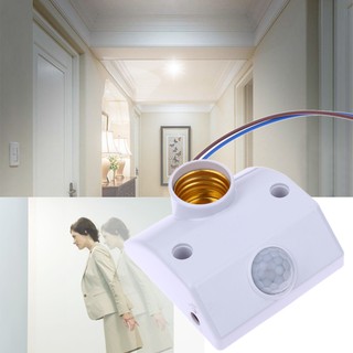 #jea💕🌿💕E27 220V Infrared Motion Sensor Automatic Light Lamp Holder Switch New